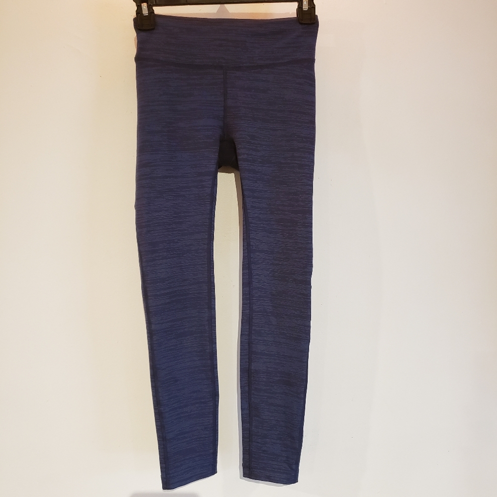 Outdoor Voices Blue and Black Heathered Leggins Size XS